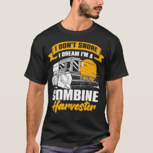 Combine Harvester Driver Farming Farm Farmer Gift T-Shirt