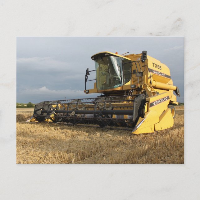 Combine Harvester Postcard (Front)