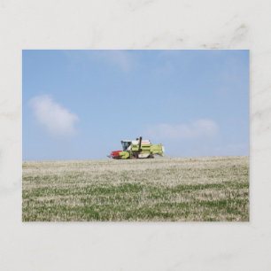 Combine Harvester Postcard