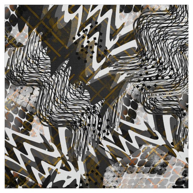 Combined, ethnic, African . Fabric (Swatch)