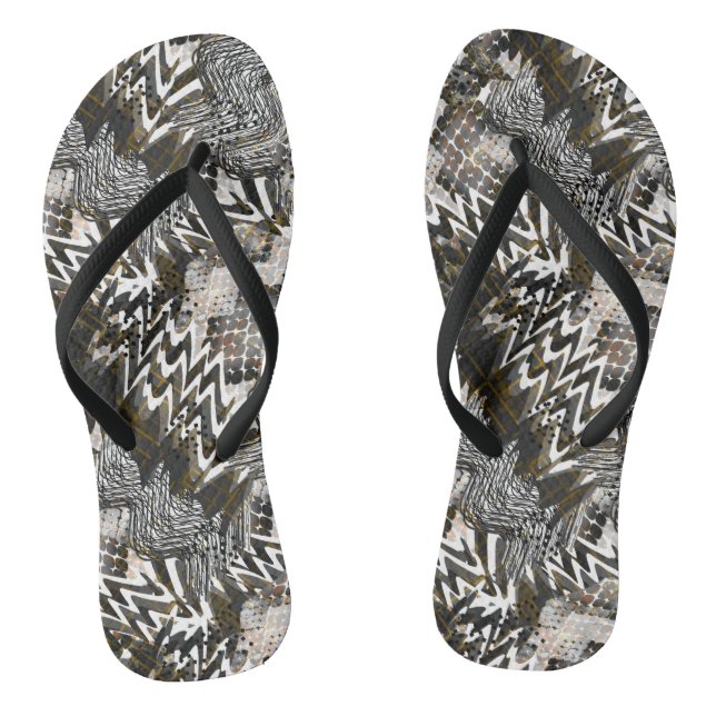 Combined, ethnic, African . Jandals (Footbed)