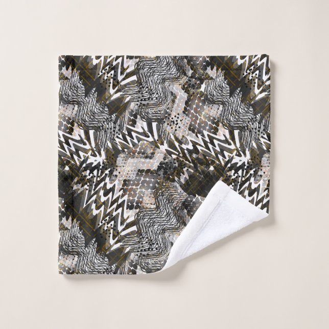 Combined, ethnic, African . Wash Cloth (Wash Cloth)