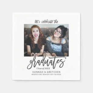 Combined Graduation Party with Photo Napkin