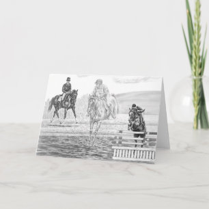 Combined Training Eventing Art by Kelli Swan Card
