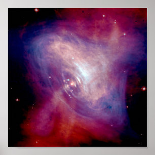 Combined X-Ray and Optical Images of the Crab Nebu Poster