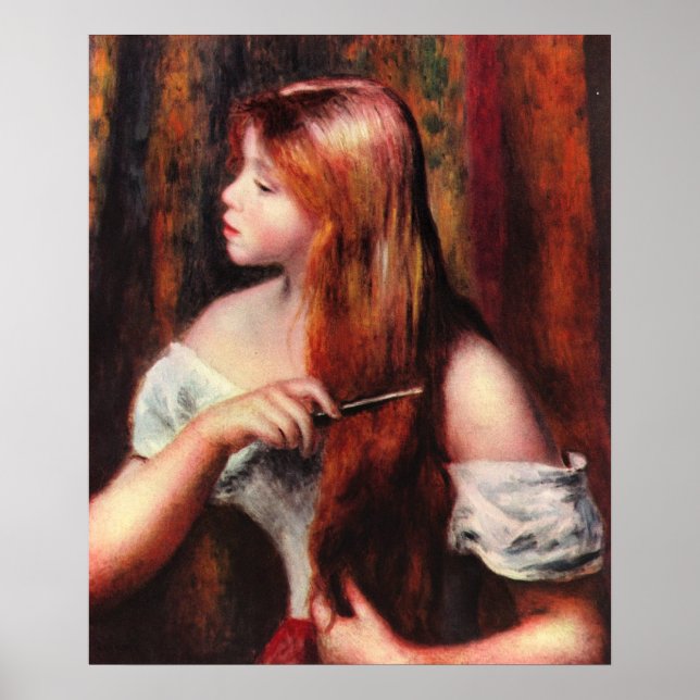 Combing Girl Poster (Front)