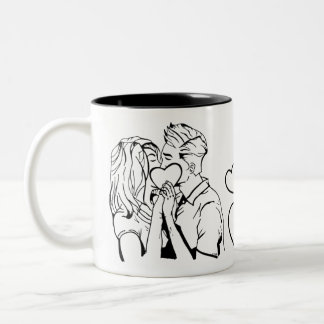 Combo Cup,15 oz,cafe Two-Tone Coffee Mug