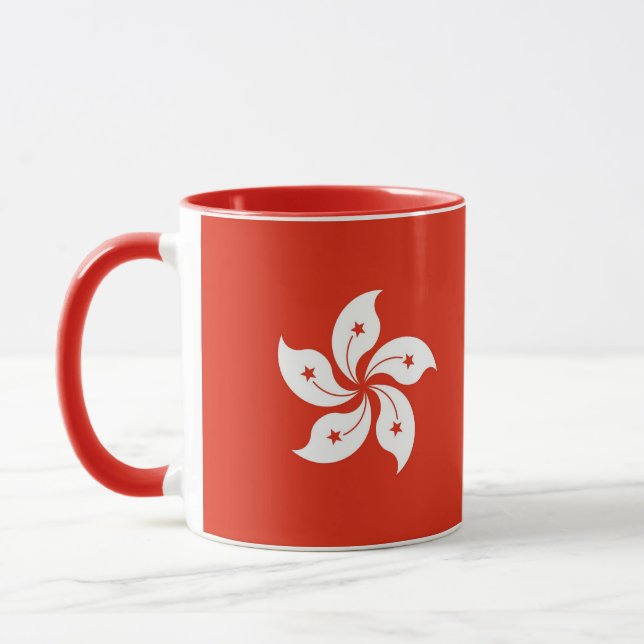 Combo mug with flag of Hong Kong (Left)
