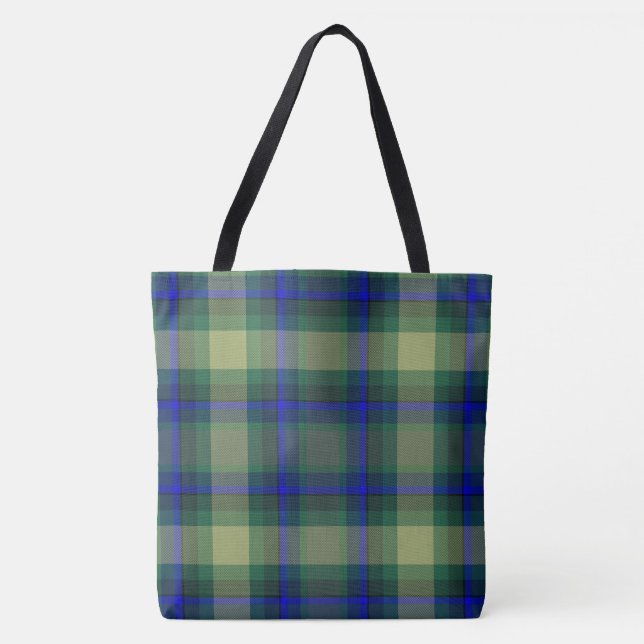 Combo Plaid tote Bag (Front)