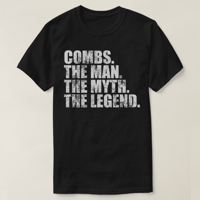 CombsCombs Family name Combs last Name Combs Surna T-Shirt (Design Front)