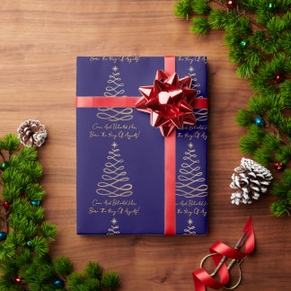 Come And Behold Him | Christmas Wrapping Paper