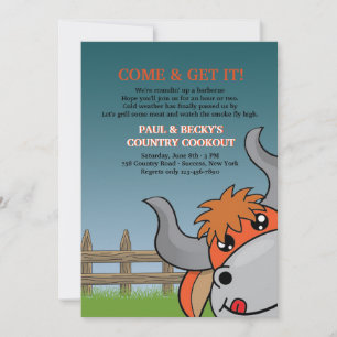 Come and Get It BBQ Invitation