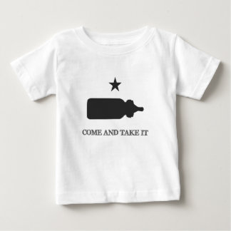 Come and Take It Baby Bottle Black T-Shirt