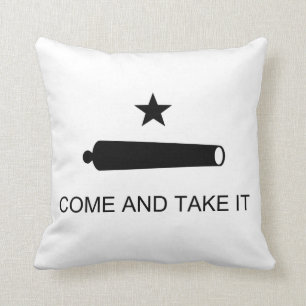 Come And Take It Texas Flag Battle of Gonzales Cushion