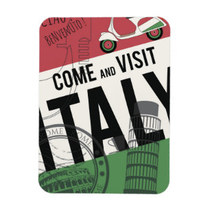 Come and Visit Italy Magnet