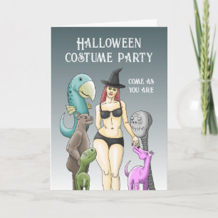 Come As You Are Halloween Party Invitation