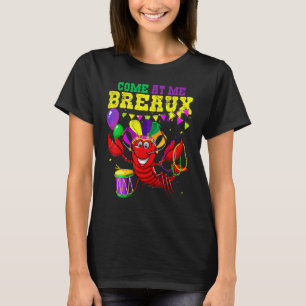 Come At Me Breaux Crawfish US Flag Mardi Gras Carn T-Shirt