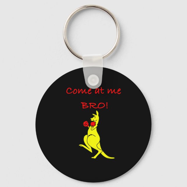 Come At Me Bro Kangaroo Boxing Novelty Gift  Key Ring (Front)