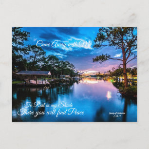 Come Away with Me Serene Lake Postcard
