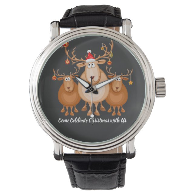 Come Celebrate Christmas with Us by premora Watch (Front)