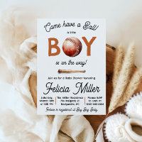 Come Have a Ball! Baby Boy Baseball Baby Shower