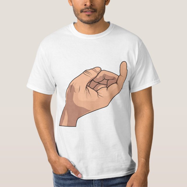 Come Here Hand Sign Gesture T-Shirt (Front)