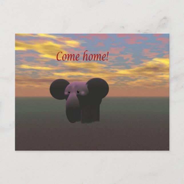 Come home postcard (Front)