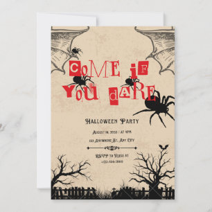 Come If You Dare Invitation