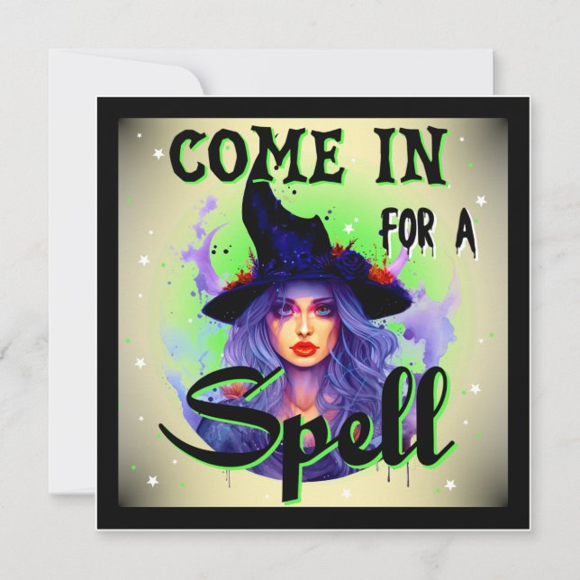 Come in for a Spell _ Halloween Cards (Front)