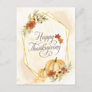 Come Into His Presence with Thanksgiving Bible Postcard