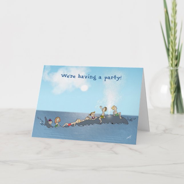 Come join us for a WHALE of a time! Invitation (Front)