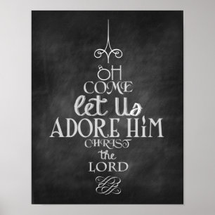 Come Let us adore Him 11" x 14" Poster