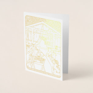 Come Let Us Adore Him Foil Card