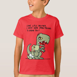 Come Little Brother Dino-Tricks Siblings T-Shirt