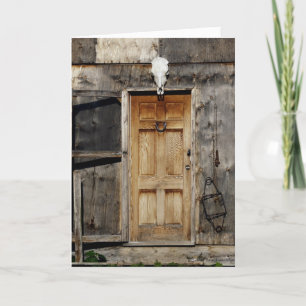 "Come On In" Rustic Doorway gifts Invitation