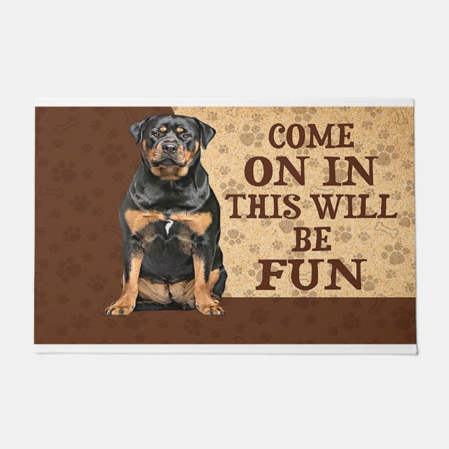 Come On In This Will Be Fun Doormat (Front)