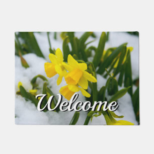 Come On Spring Time Welcome Doormat