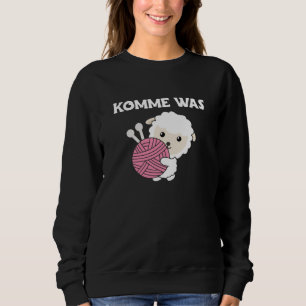 Come On What Wool Knit Sweet Sheep With Wool Sweatshirt
