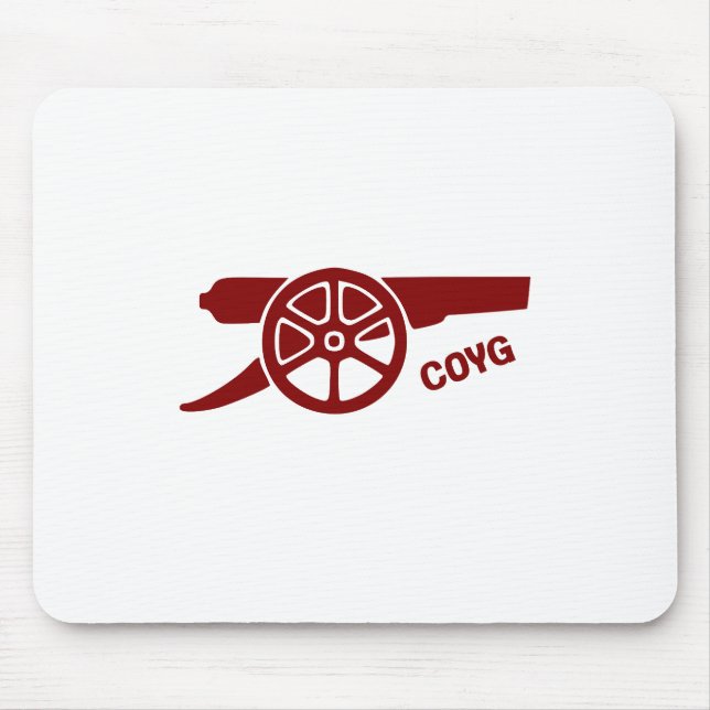 Come On You Gunners COYG Mouse Pad (Front)