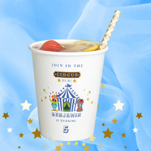 Come One Come All Big Top Circus Birthday Party Paper Cups