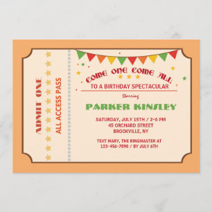 Come One Come All Invitation