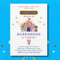 Come One Come All Red Big Top Circus Birthday