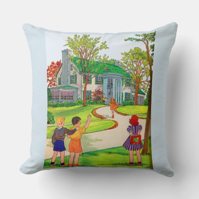 Come Out and Play print Cushion (Front)