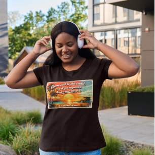 Come Out to the Coast Women's Dark Plus Size T-Shirt