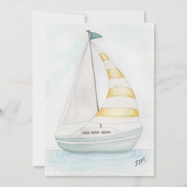 Come Sail Away Holiday Card (Front)