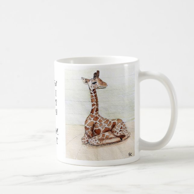 "Come Sit With Me' Giraffe Cup (Right)