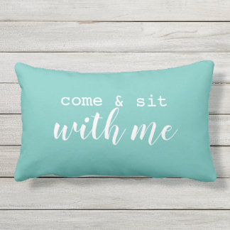 Come & sit with me lumbar pillow