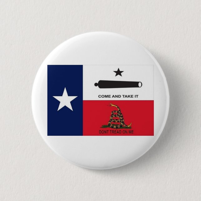 come take it 6 cm round badge (Front)
