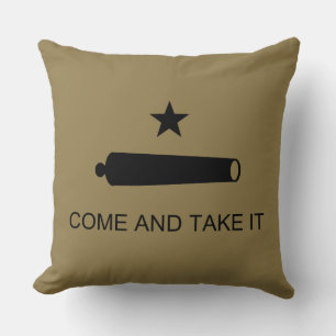 Come & Take It! Texas State battle Flag Cushion