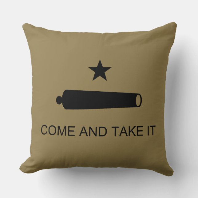 Come & Take It! Texas State battle Flag Cushion (Front)